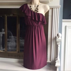 Soma Purple Ruffle Dress NWT